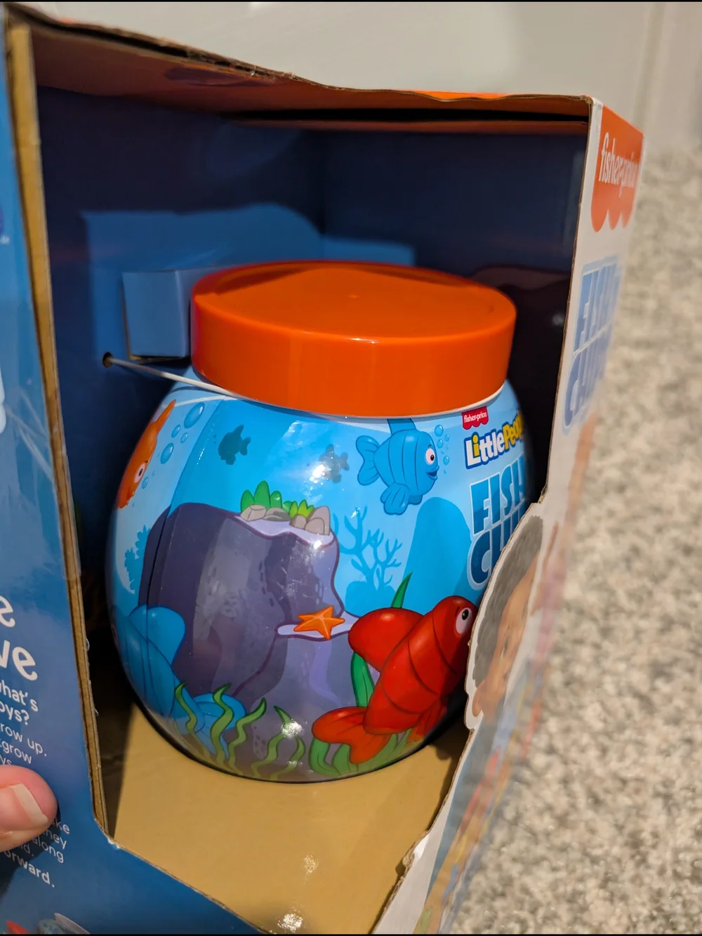 NIB Fisher-Price Little People Fish'n Chips Game - Orange & Blue